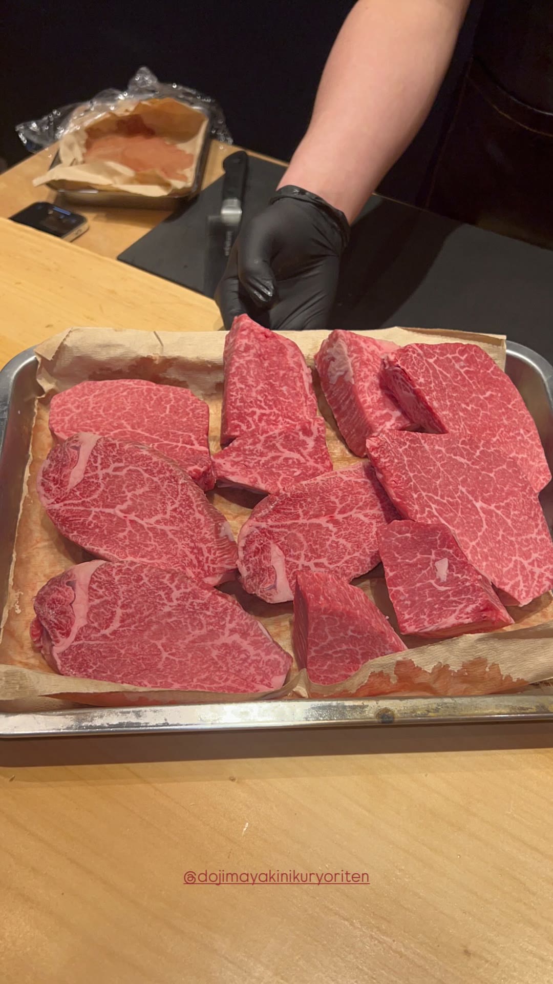 Wagyu at Dojima Yakiniku Ryoriten, Osaka