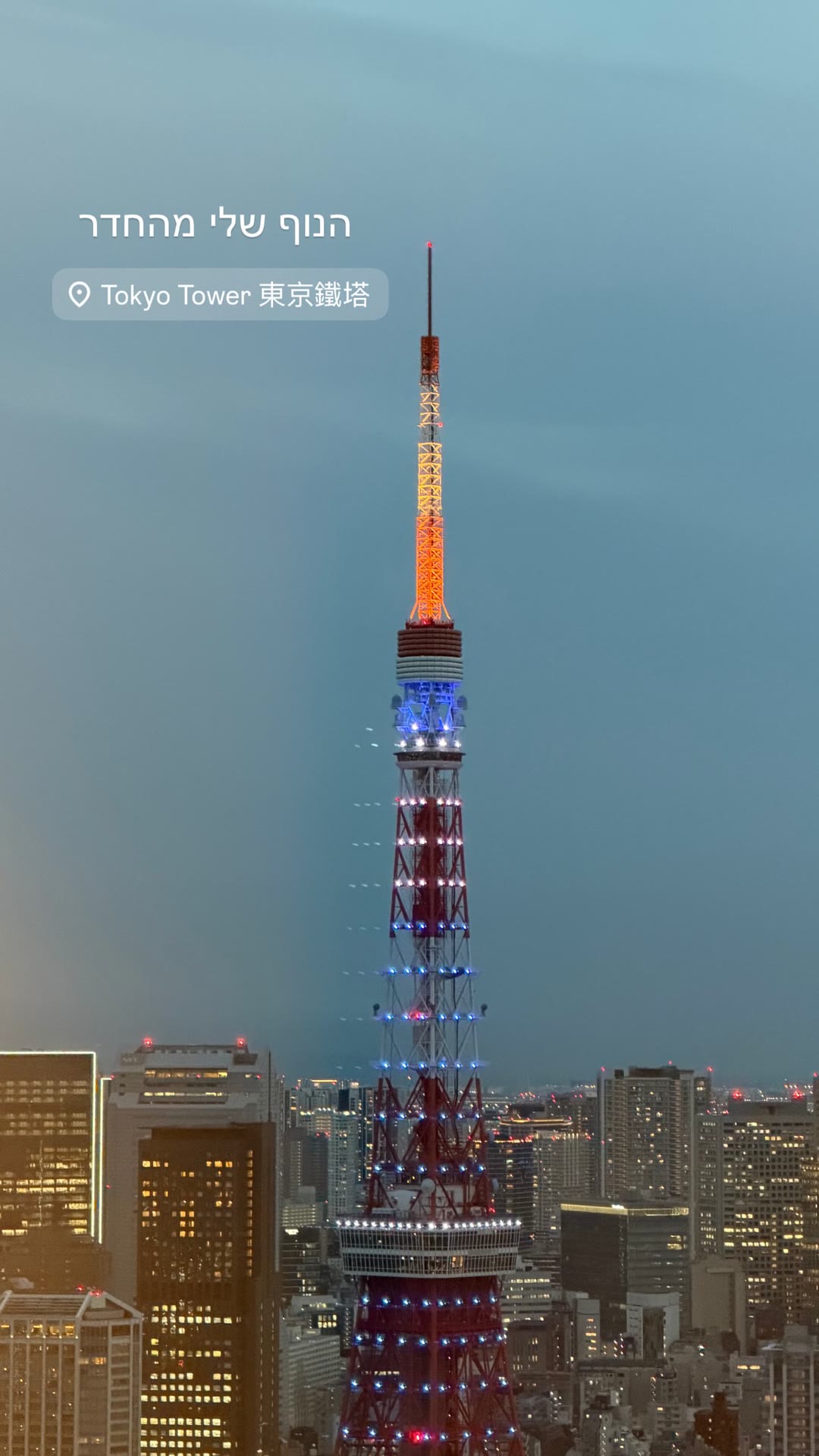 Tokyo Tower view from the hotel room