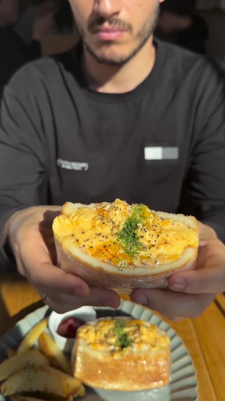 Egg salad sando in Tokyo