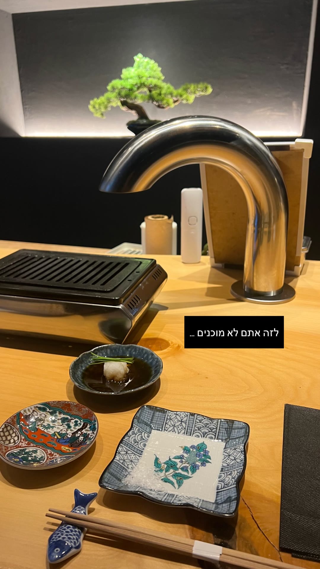 Japanese counter dining in Osaka