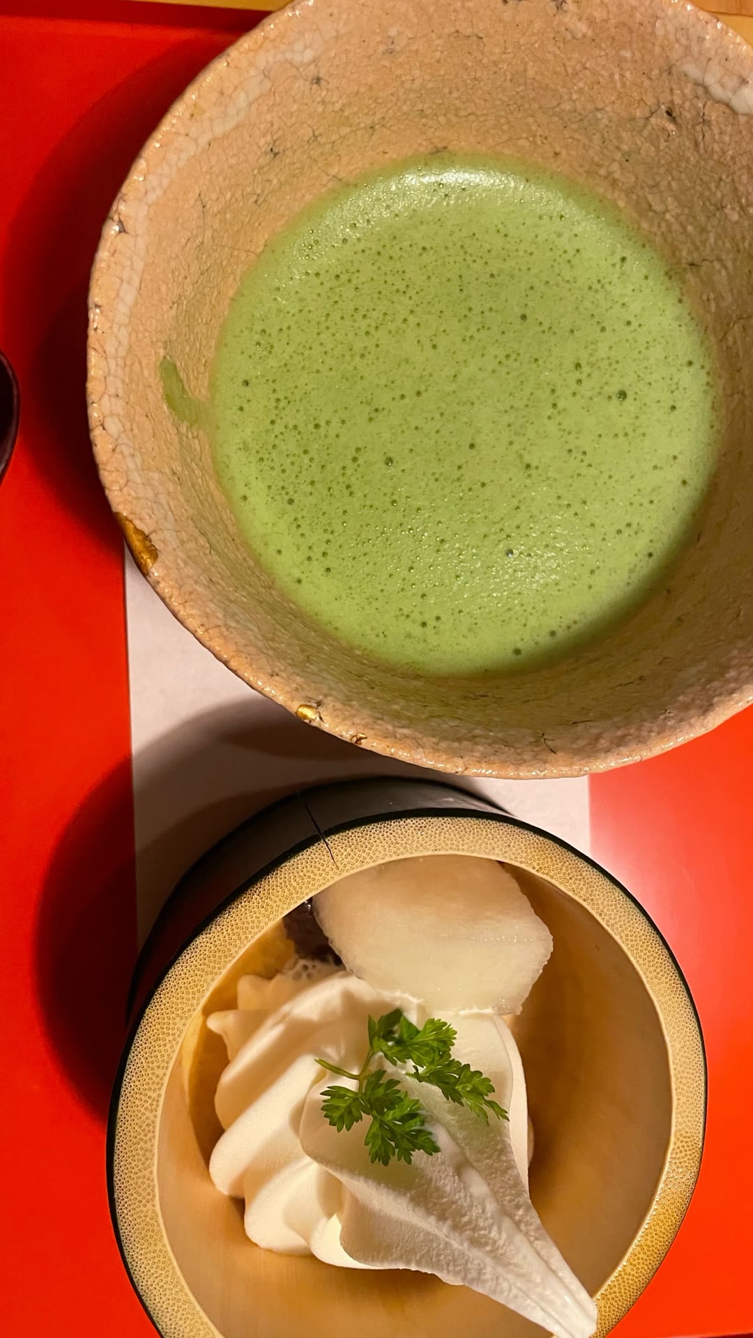 Matcha and soft serve in Japan