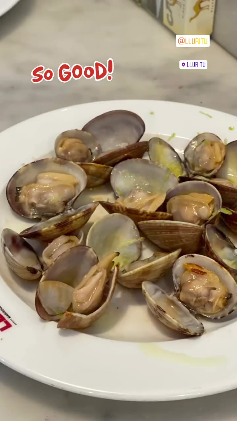Clams at Lluritu, Gràcia Barcelona