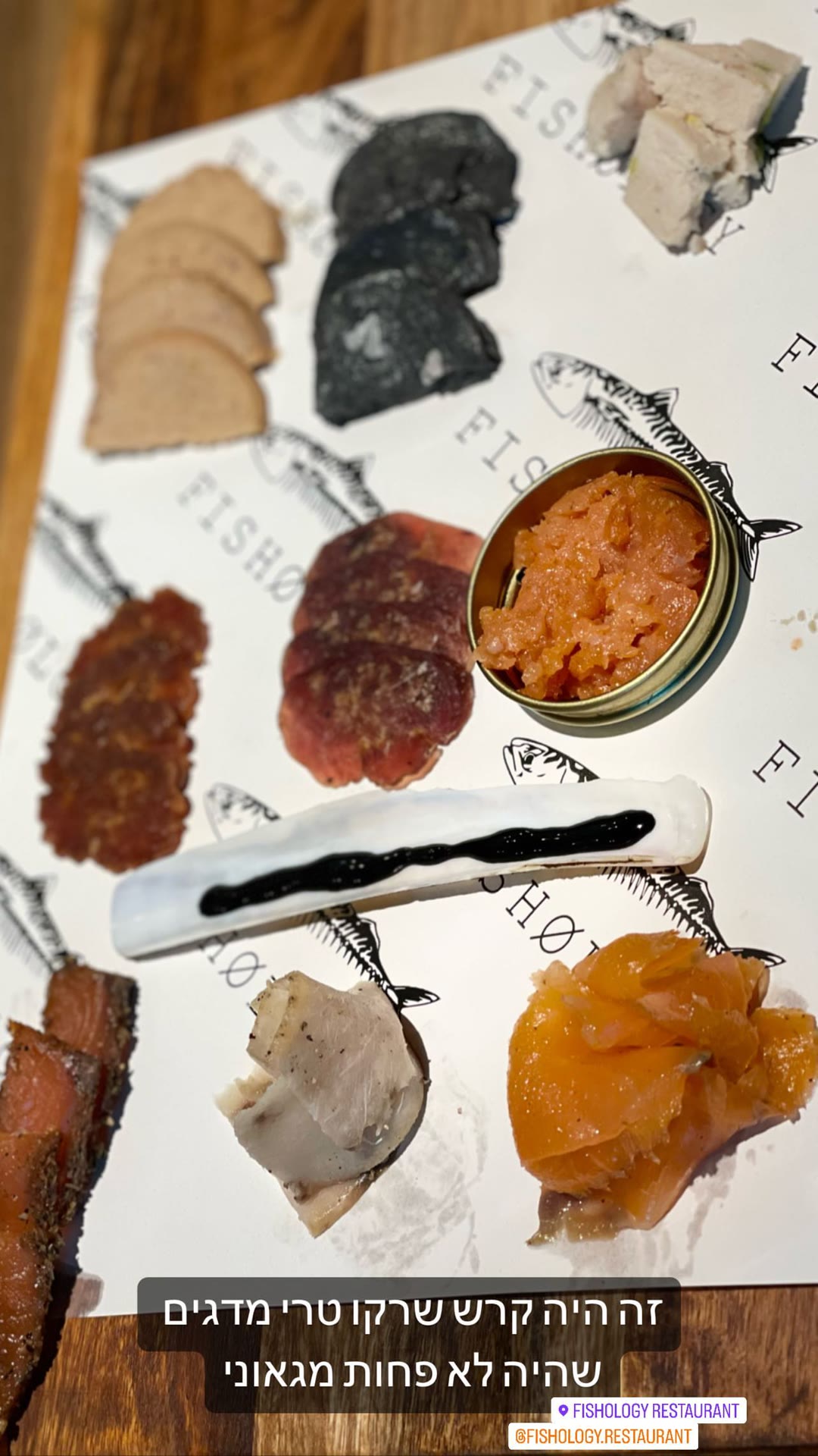 Fishology Barcelona: fish charcuterie board