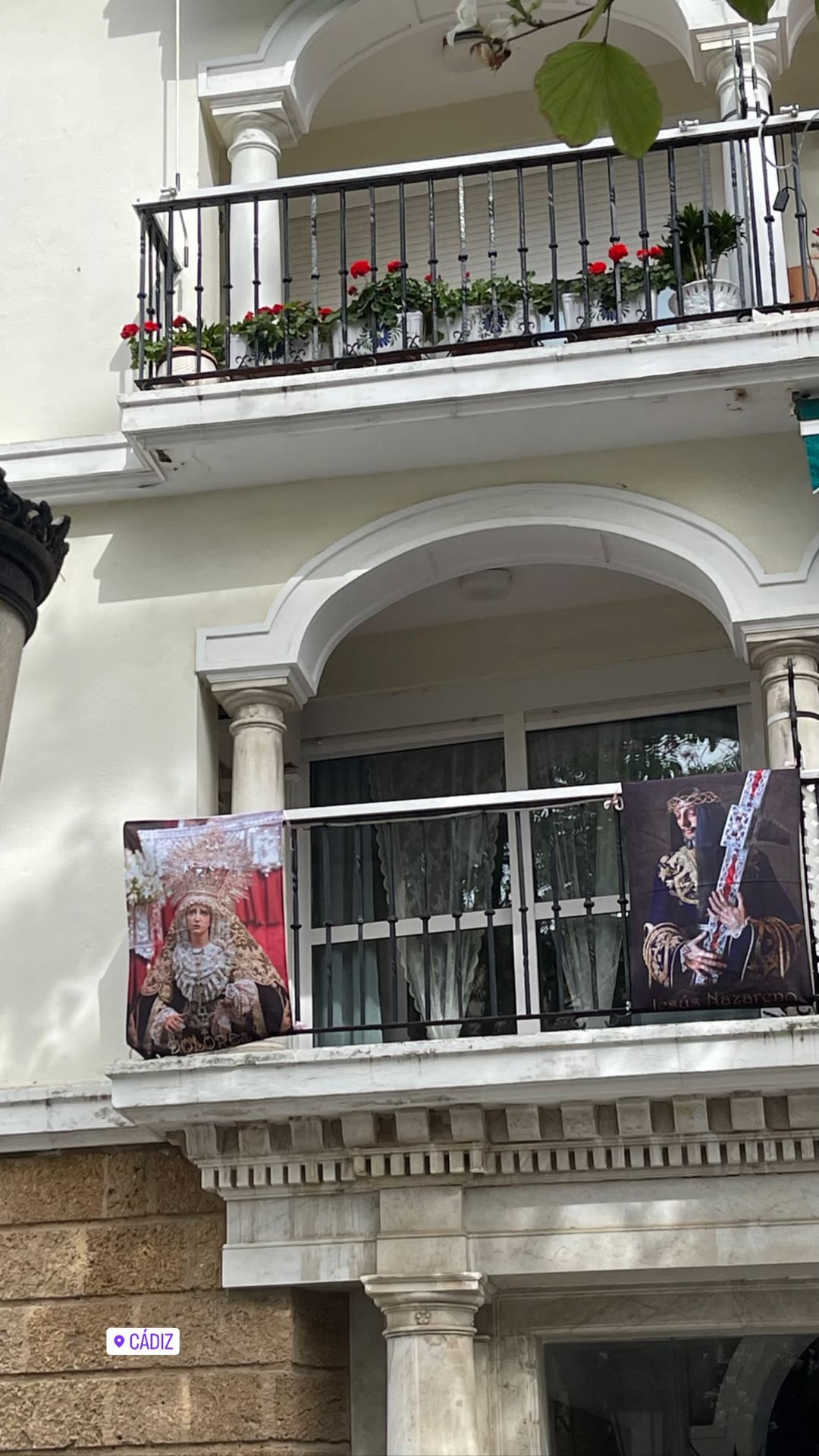 Semana Santa balconies in Cádiz