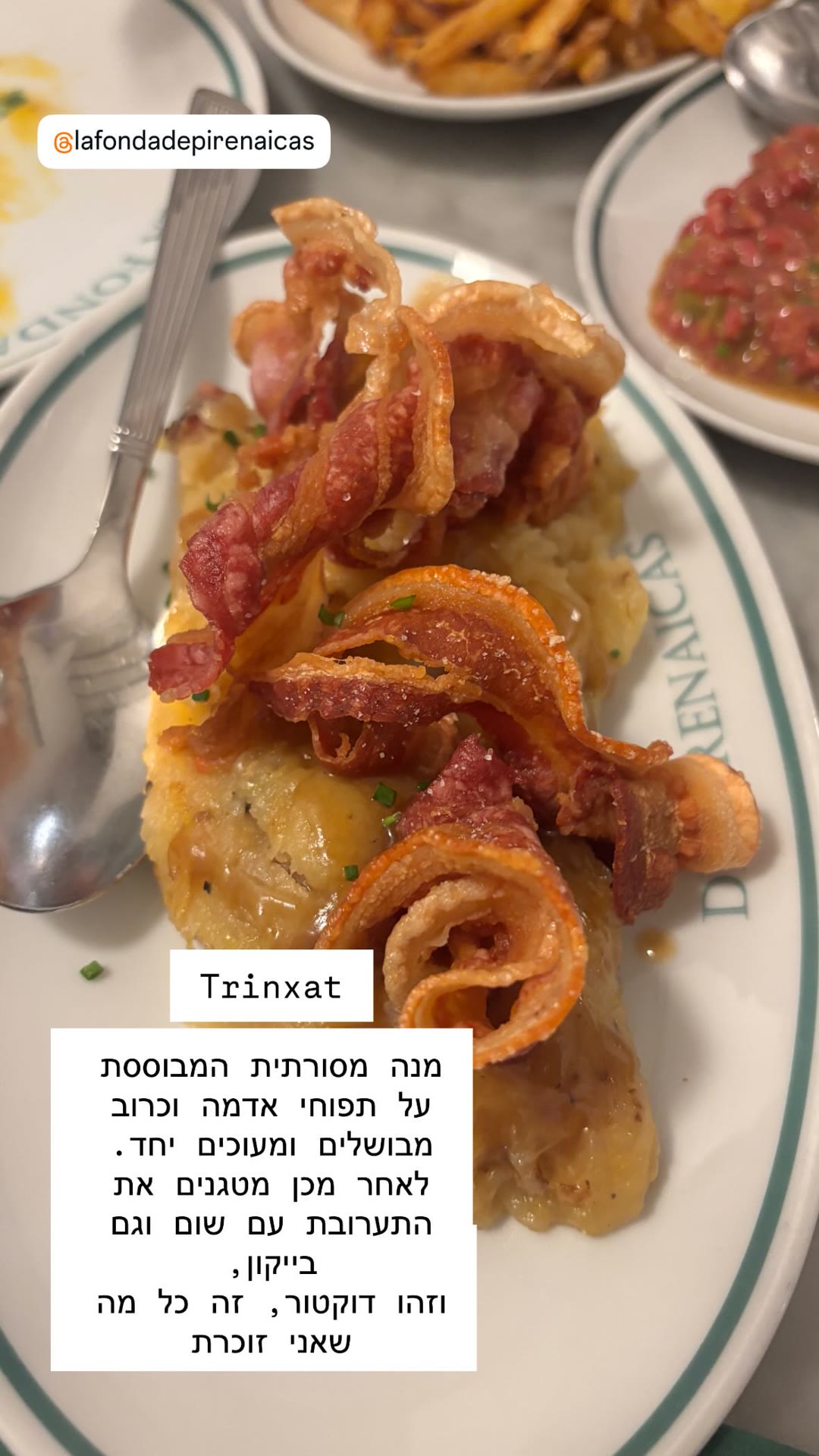 Trinxat ב-La Fonda de Mantequerías Pirenaicas