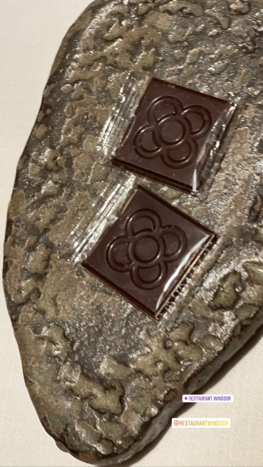 Panot chocolates at Restaurant Windsor, Barcelona