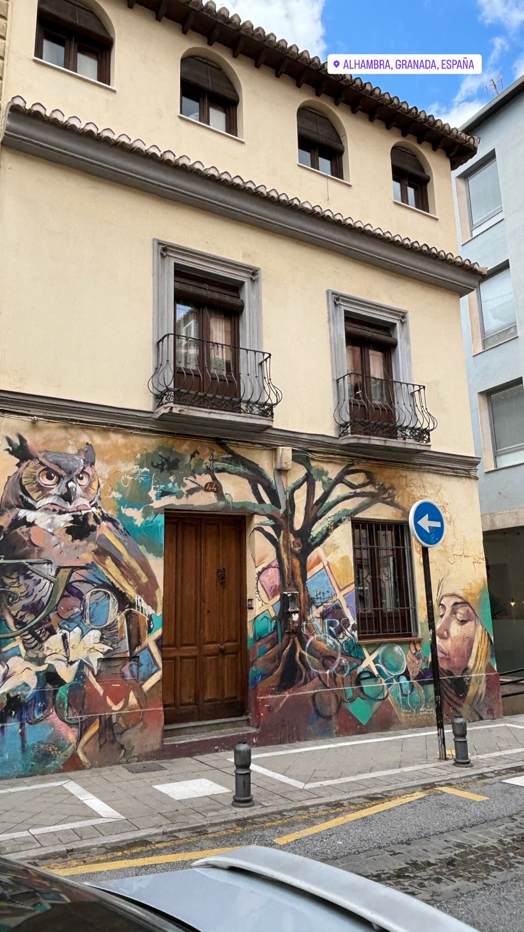 Street art murals in Granada