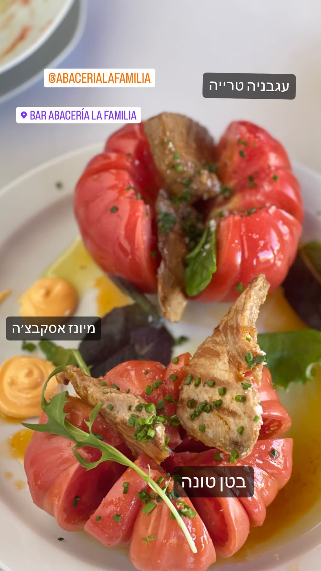 בטן טונה בעגבנייה – Bar Abacería la Familia