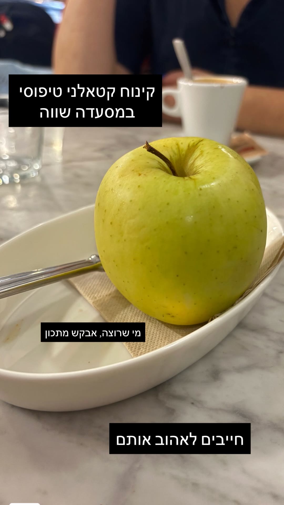 תפוח כקינוח קטאלני ב-El Far del Nord