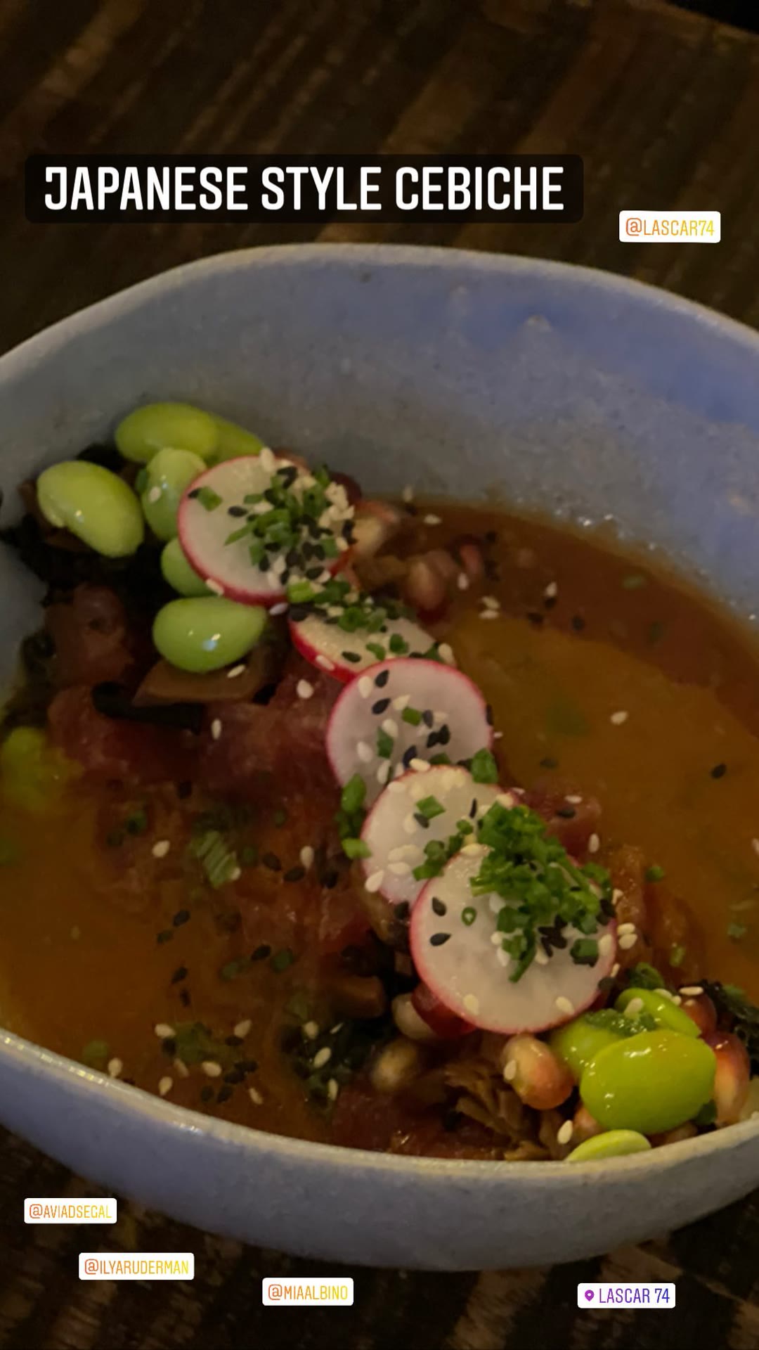 Japanese-style cebiche at Lascar 74, Barcelona
