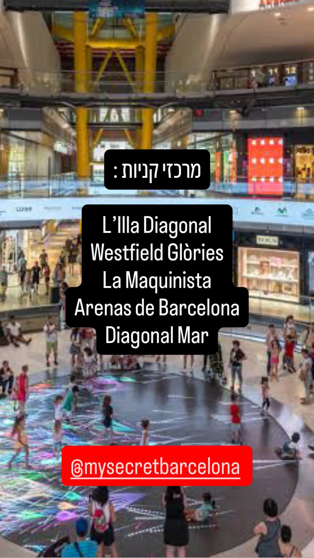 מרכזי קניות בברצלונה