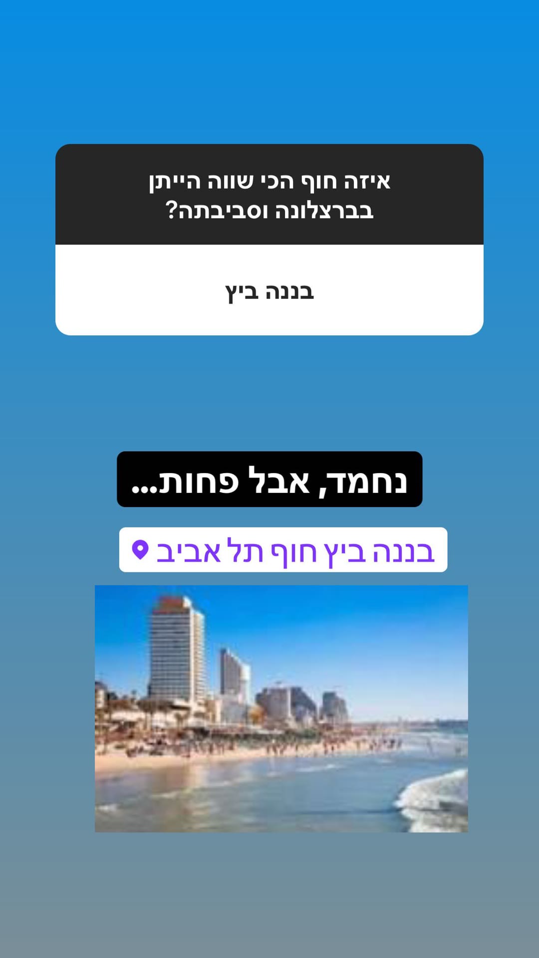בננה ביץ' תל אביב – "נחמד, אבל פחות"