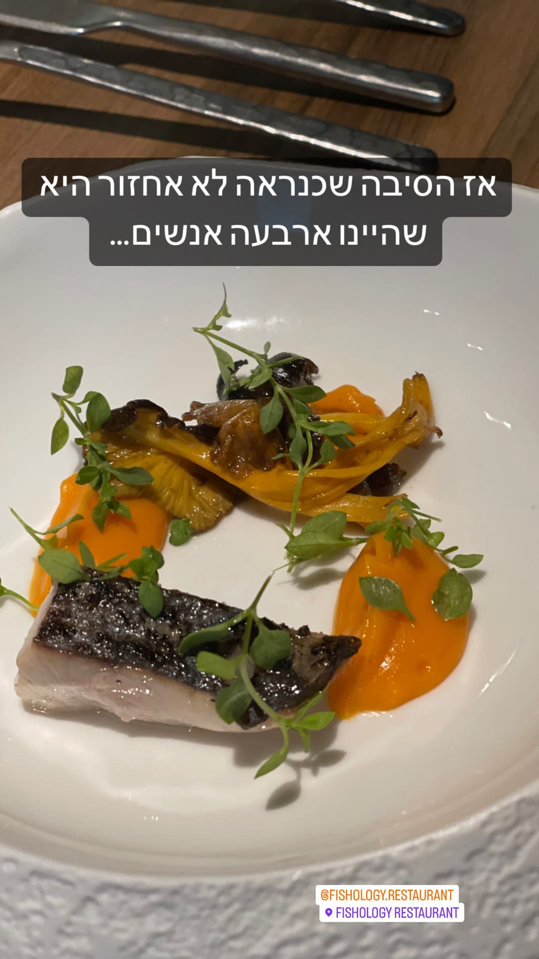 Fishology Barcelona — מנת דג מוקפדת