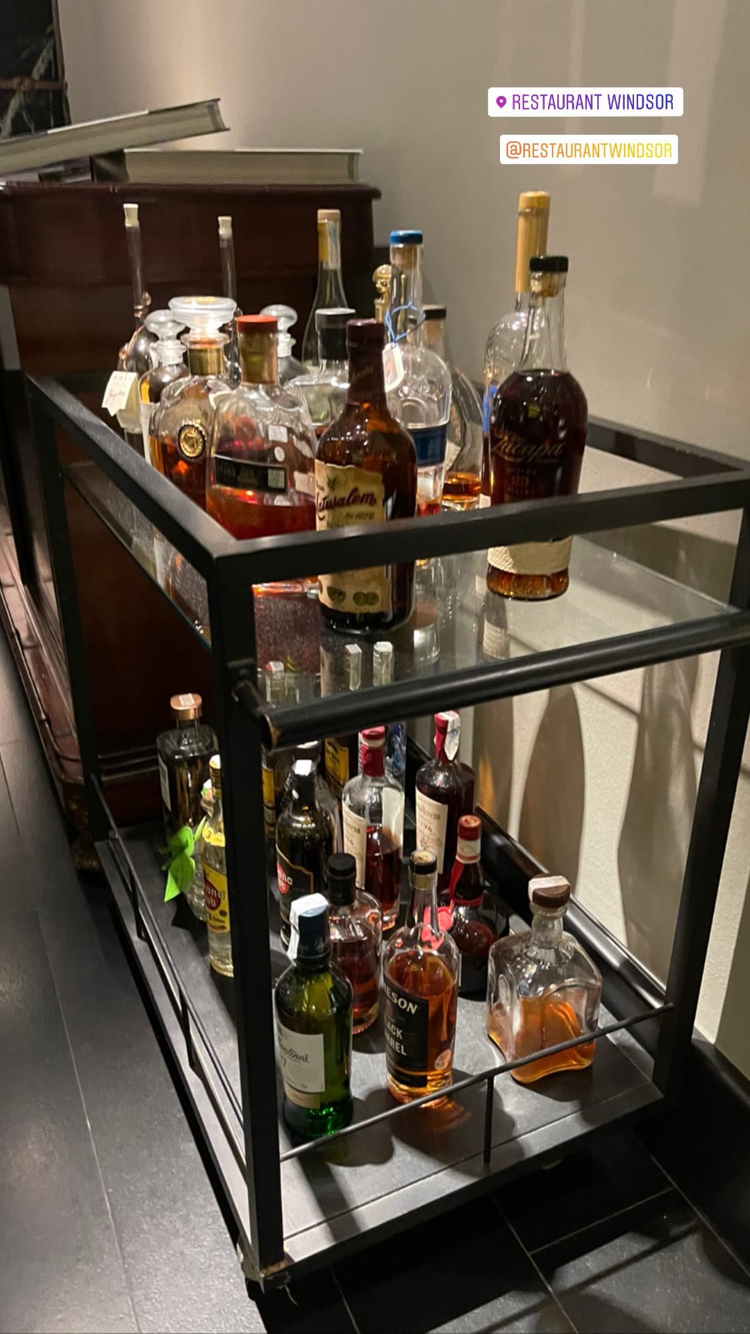 Restaurant Windsor, Barcelona — digestif trolley