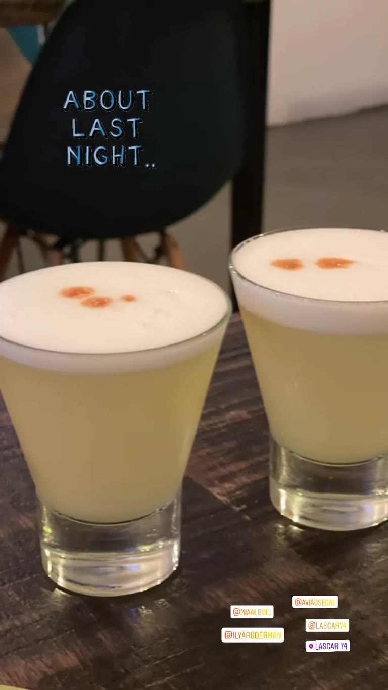 Pisco sours at Lascar 74, Barcelona