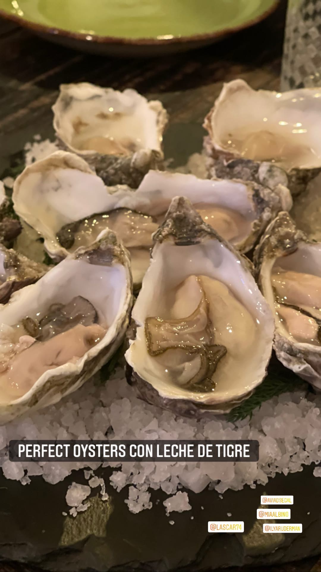Oysters con leche de tigre at Lascar 74, Barcelona
