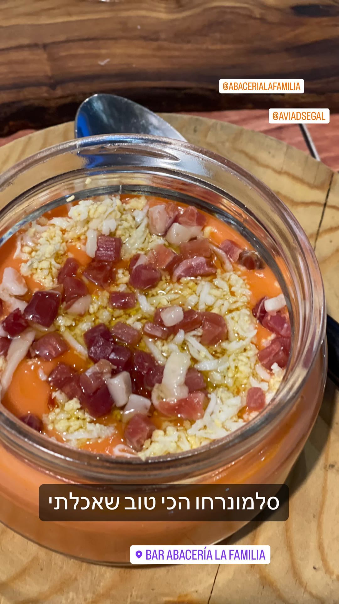 Best salmorejo at Bar Abacería la Familia