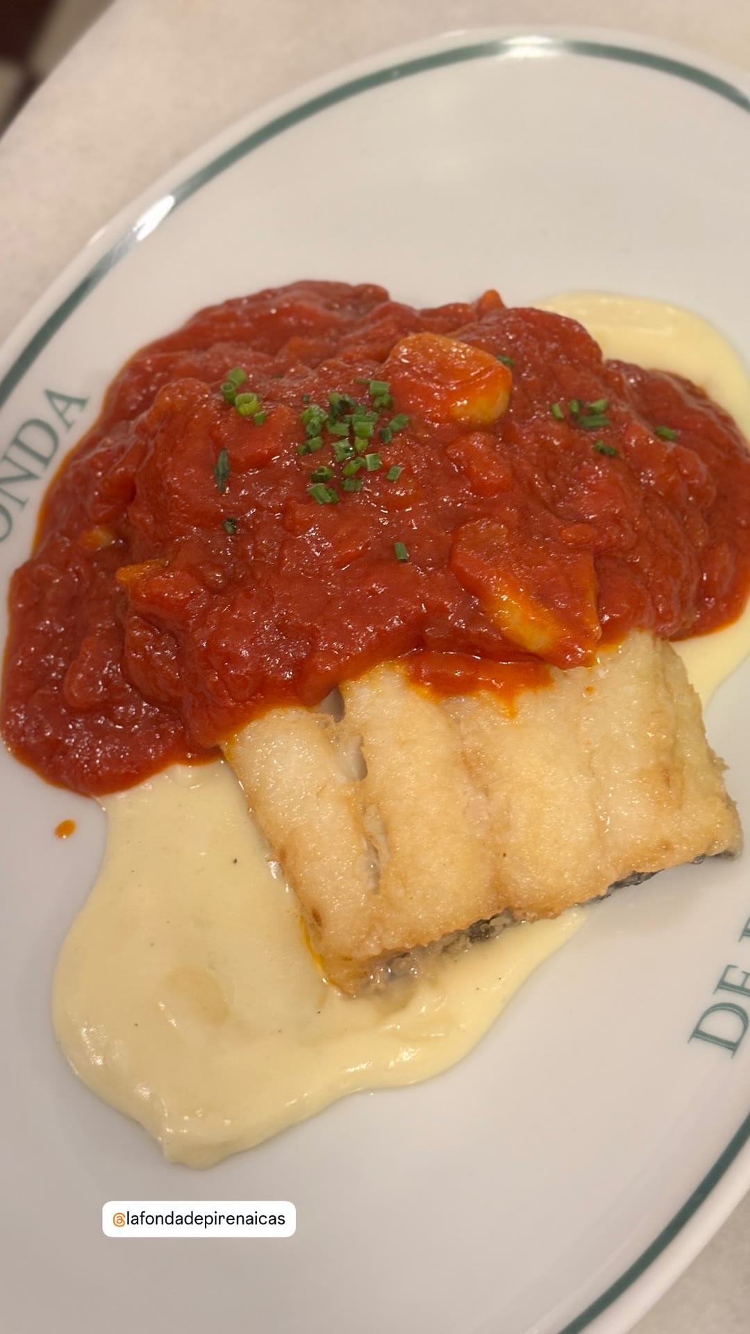 Bacalao at La Fonda de Pirenaicas, Barcelona