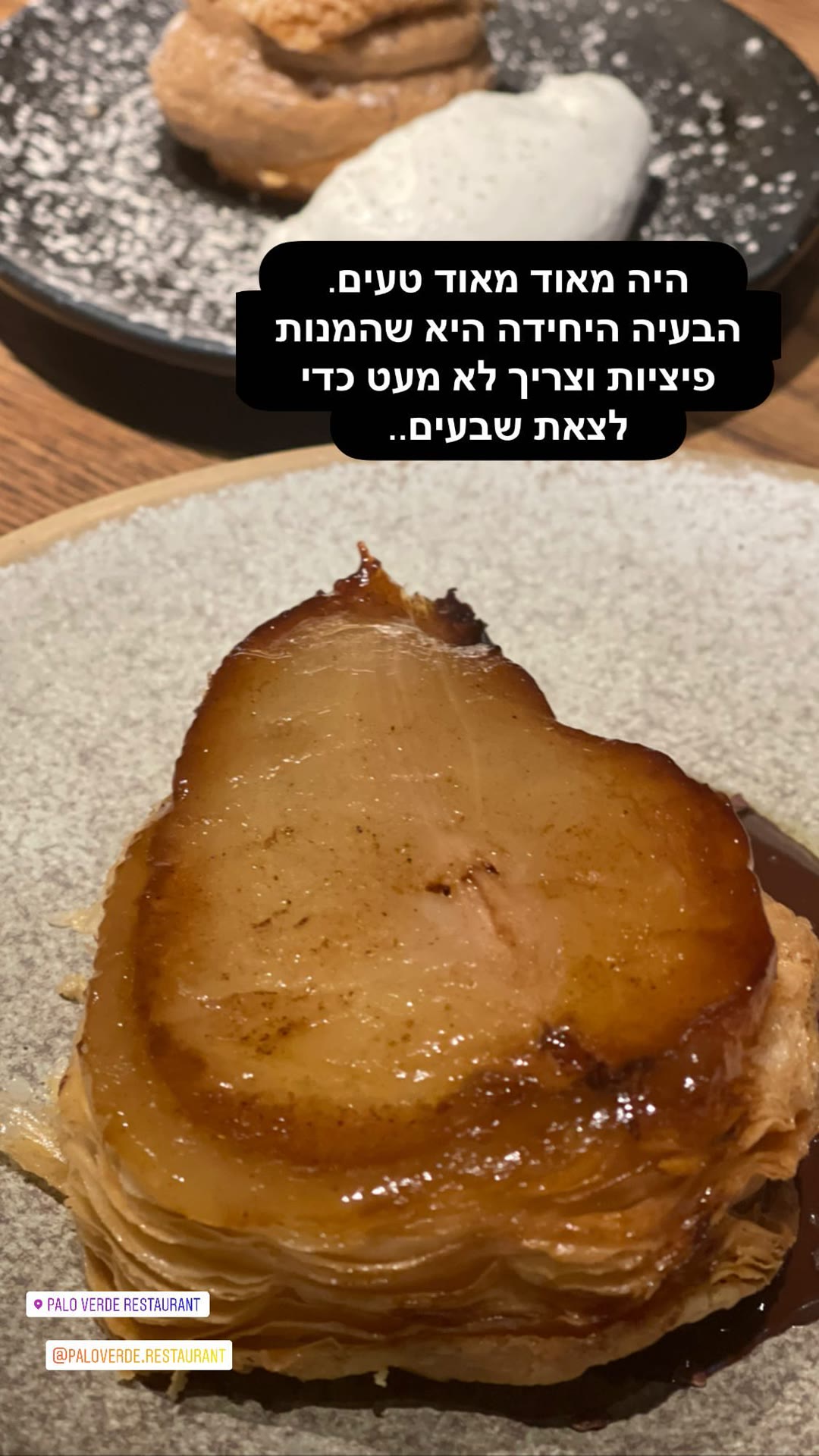 Palo Verde, Barcelona — pear tarte tatin