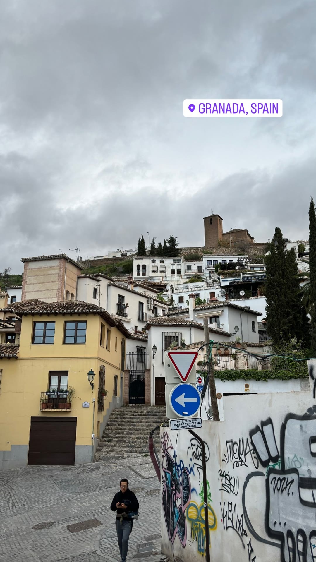 Albaicín streets in Granada, Spain