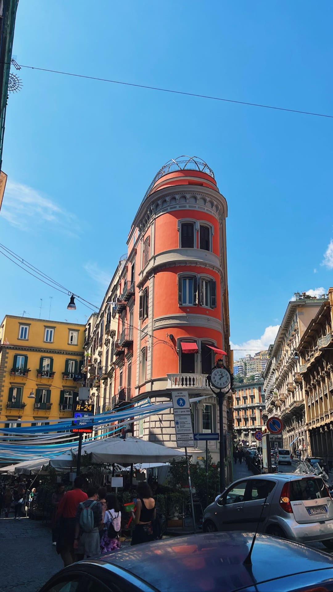 Naples street scene near Piazza del Plebiscito