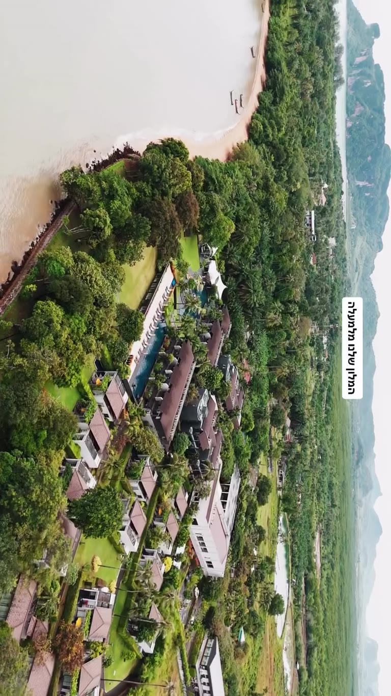 Our Krabi beachfront resort from above