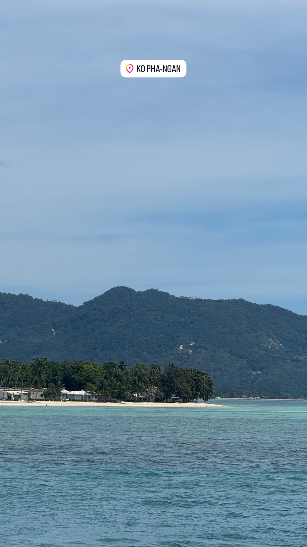 Approaching Koh Phangan by boat