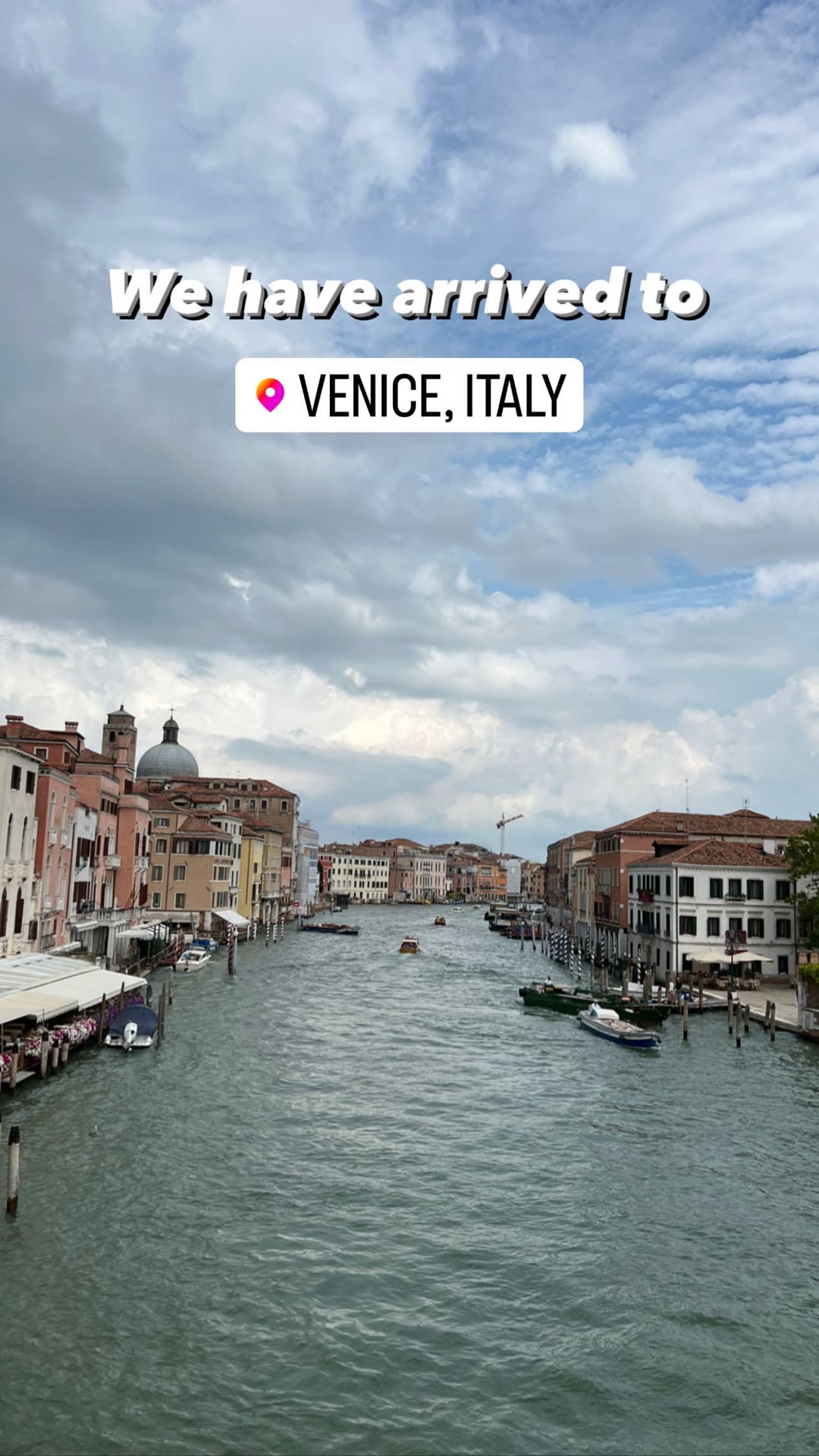 Arriving in Venice — Grand Canal view