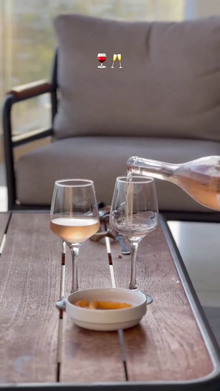 Rosé on the terrace in Cyprus