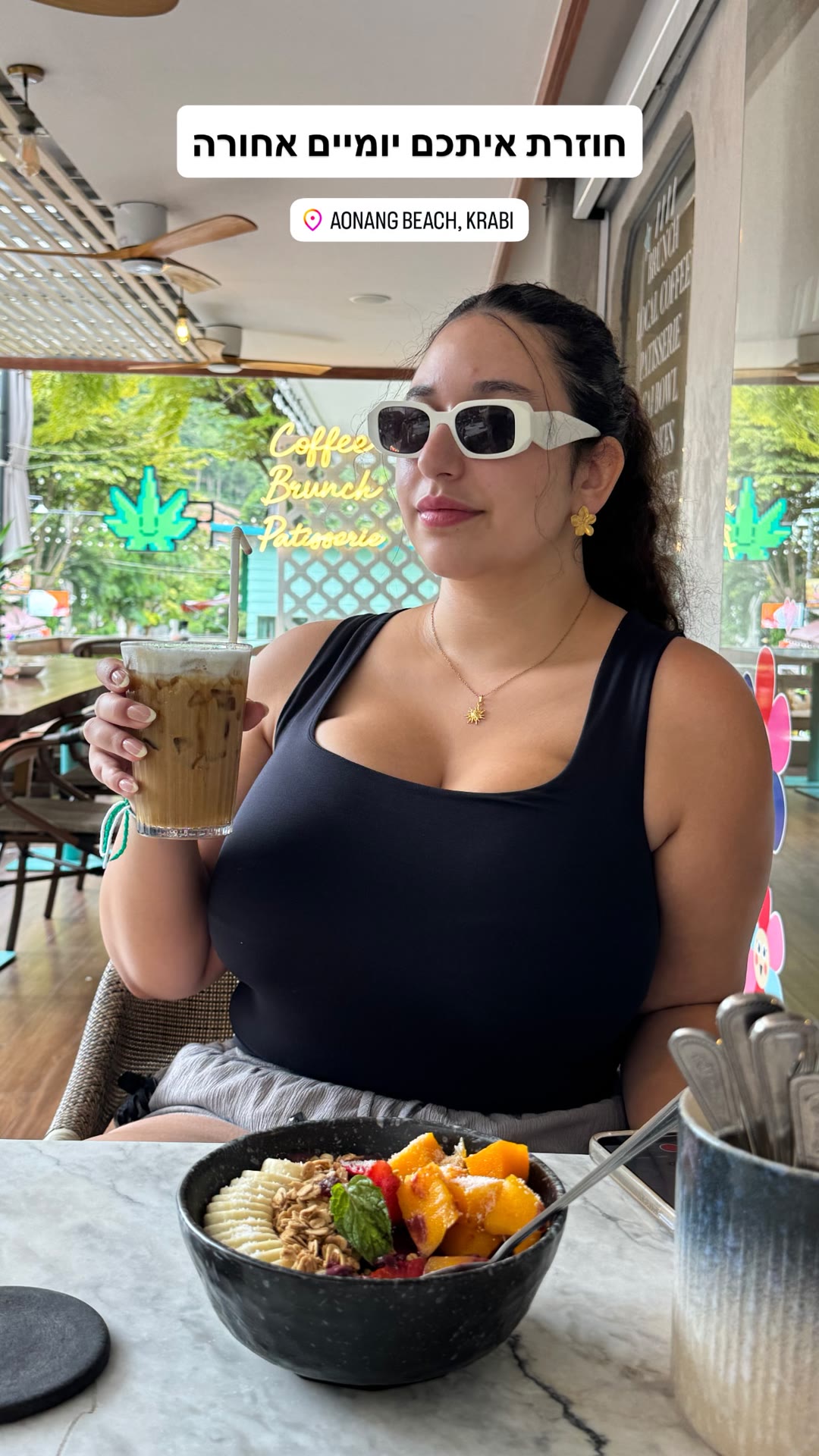 Brunch café at Ao Nang Beach, Krabi