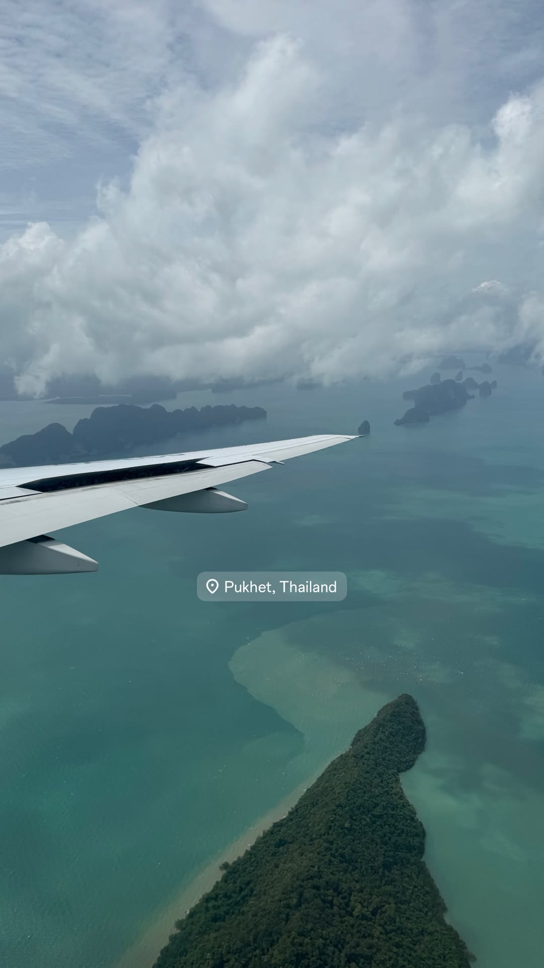 Landing in Phuket — view from the plane