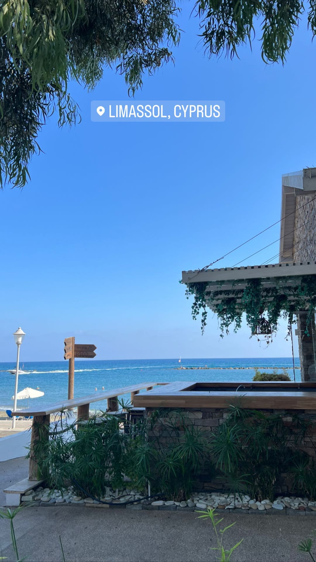 Beachfront view in Limassol, Cyprus
