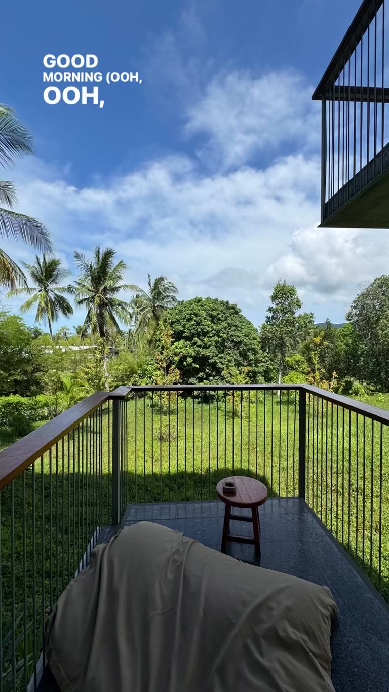 Jungle balcony morning on Koh Phangan