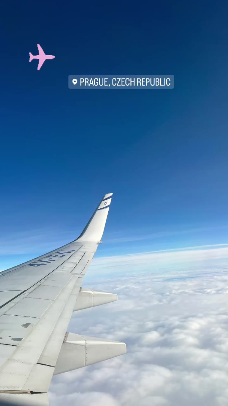 Flying to Prague