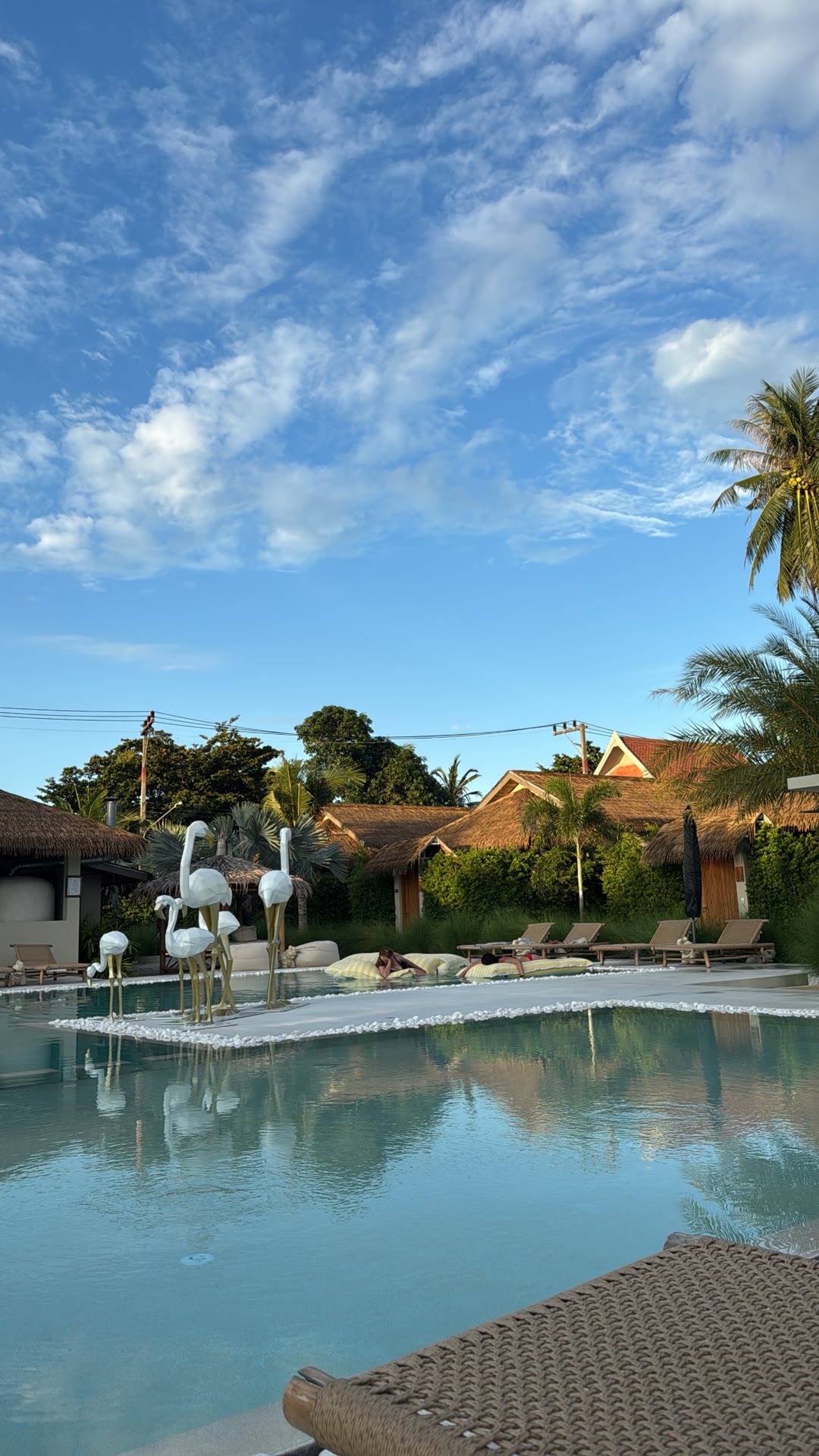Poolside morning at a Koh Samui resort