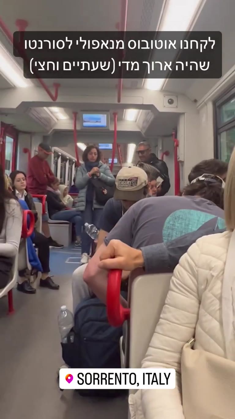Naples to Sorrento bus ride (2.5 hours, too long)