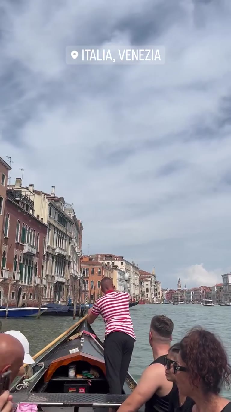 Gondola ride on Venice's Grand Canal