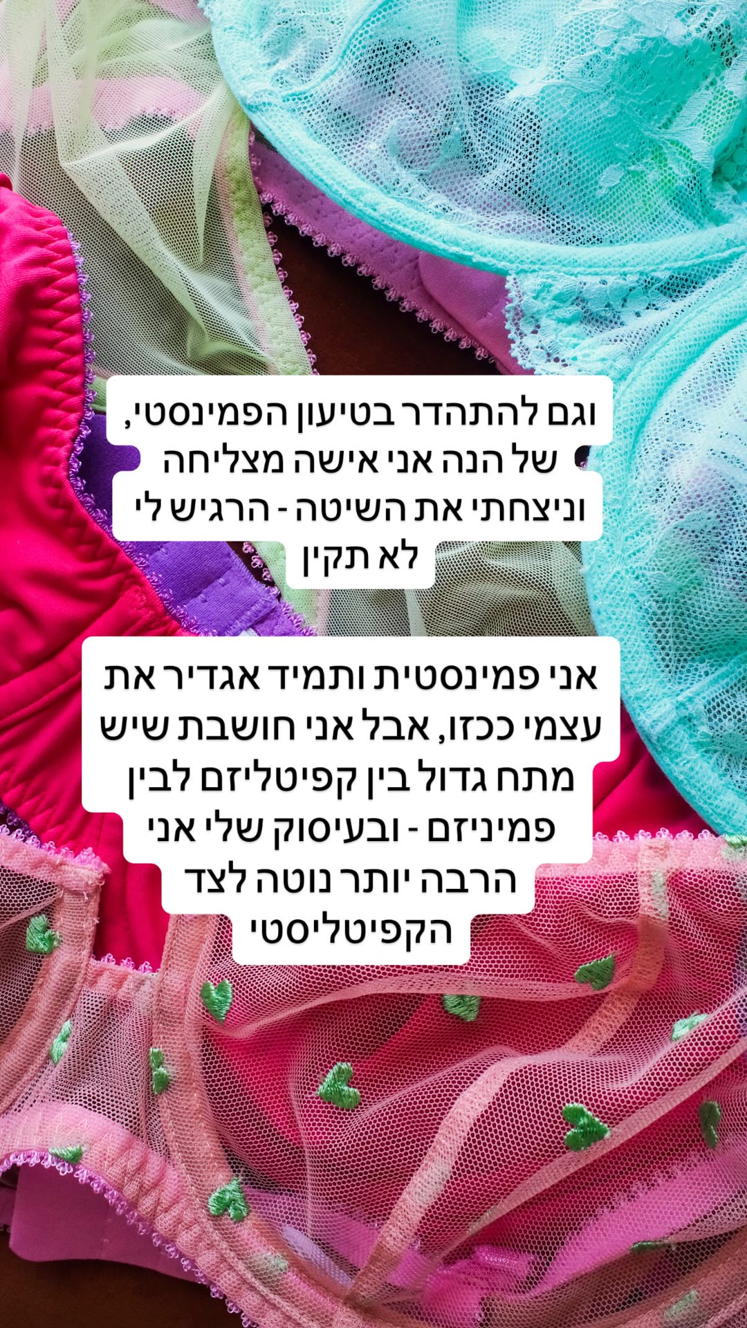 מתח בין קפיטליזם לפמיניזם - מחשבות אישיות