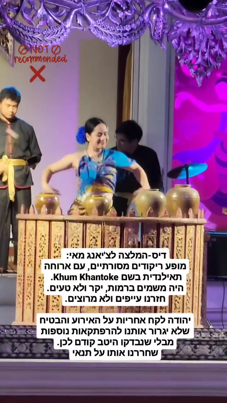 Khum Khantoke בצ'יאנג מאי – ארוחה ומופע שלא מומלצים