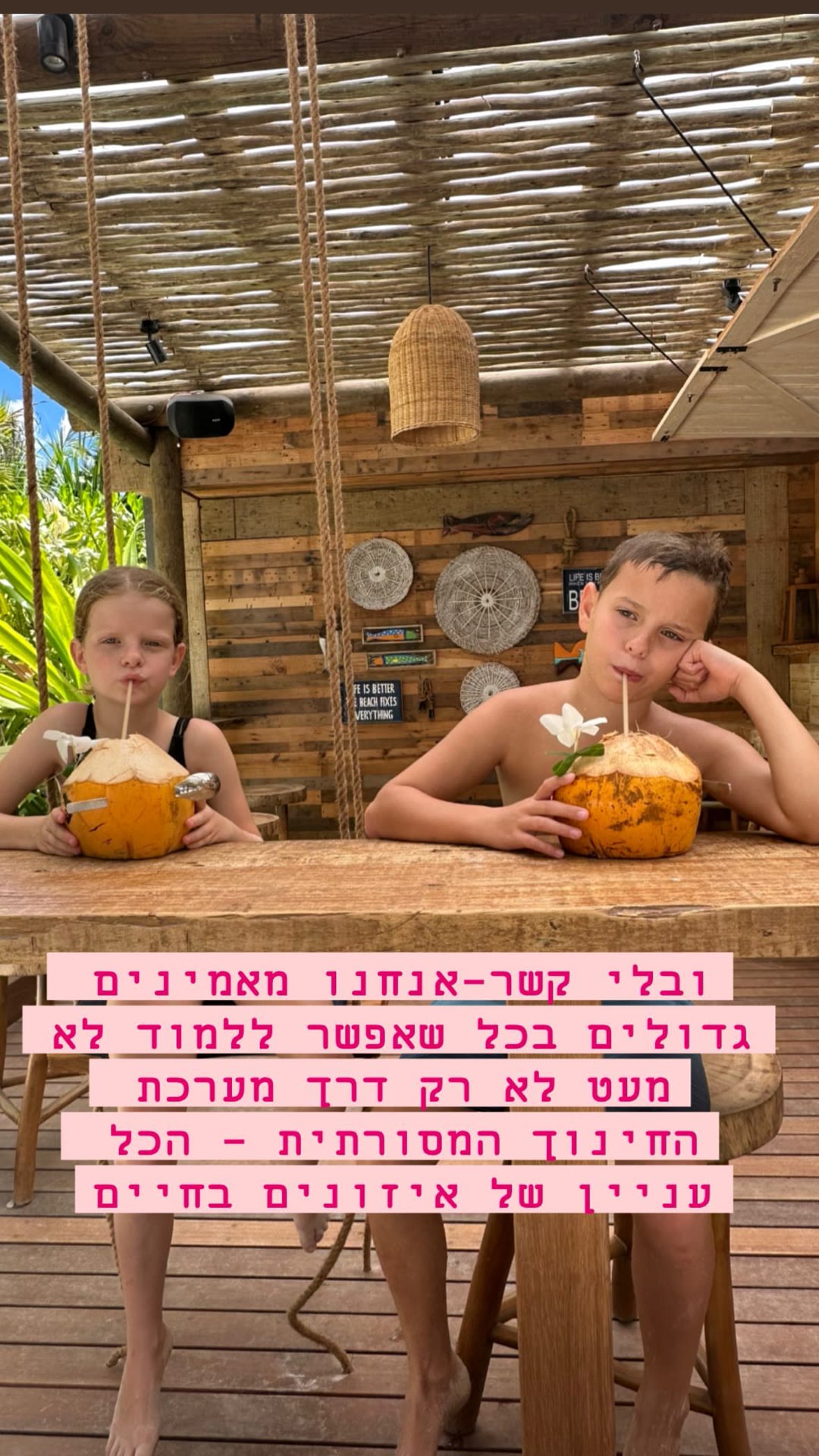 קוקוסים בבר חוף בסיישל