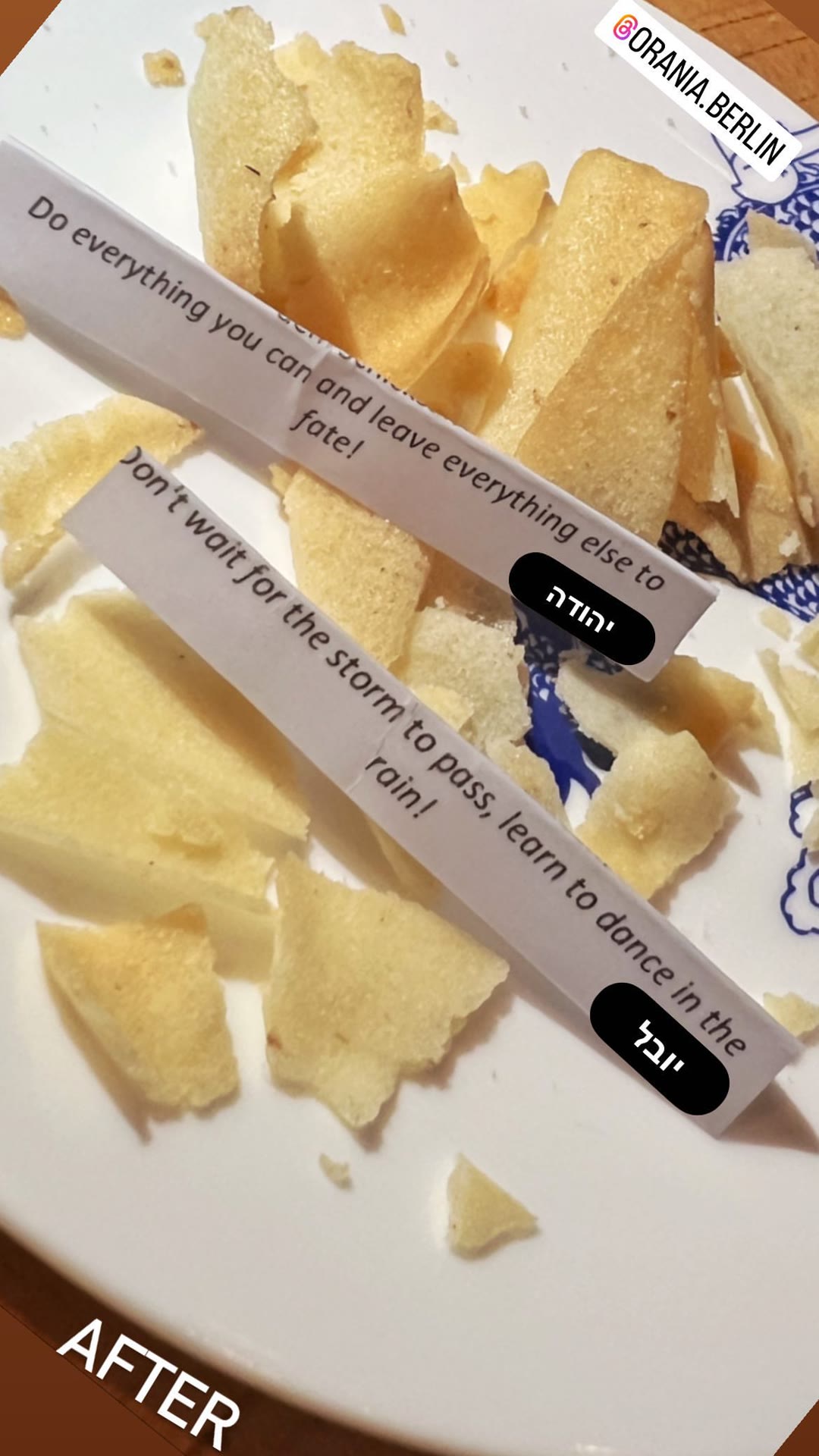 עוגיות מזל באורניה ברלין