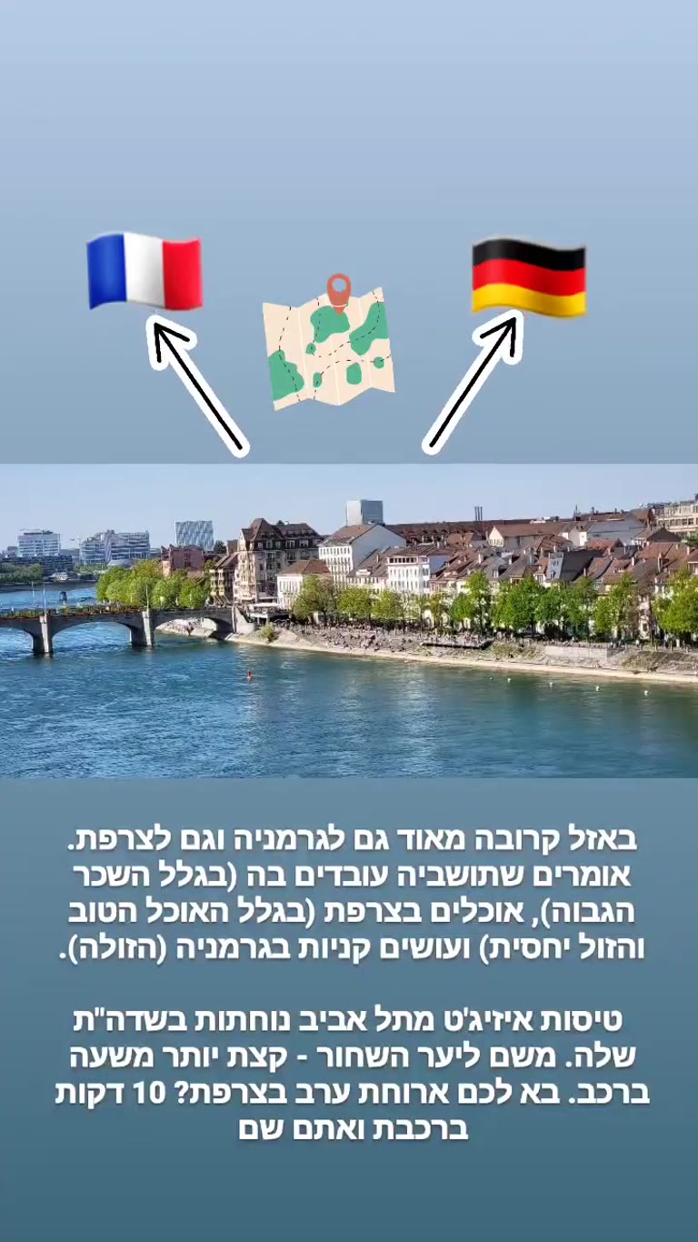 באזל – על הגבול עם צרפת וגרמניה