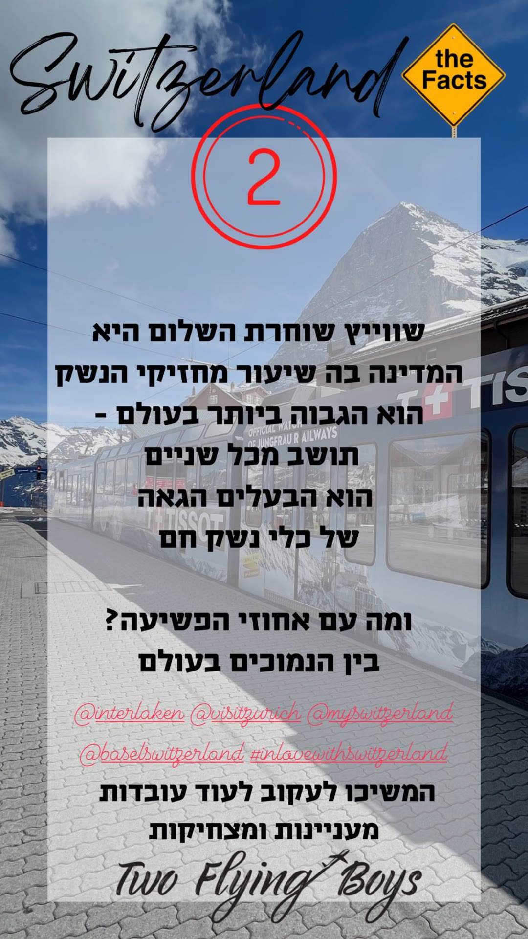 עובדות על שווייץ #2: נשק ופשיעה