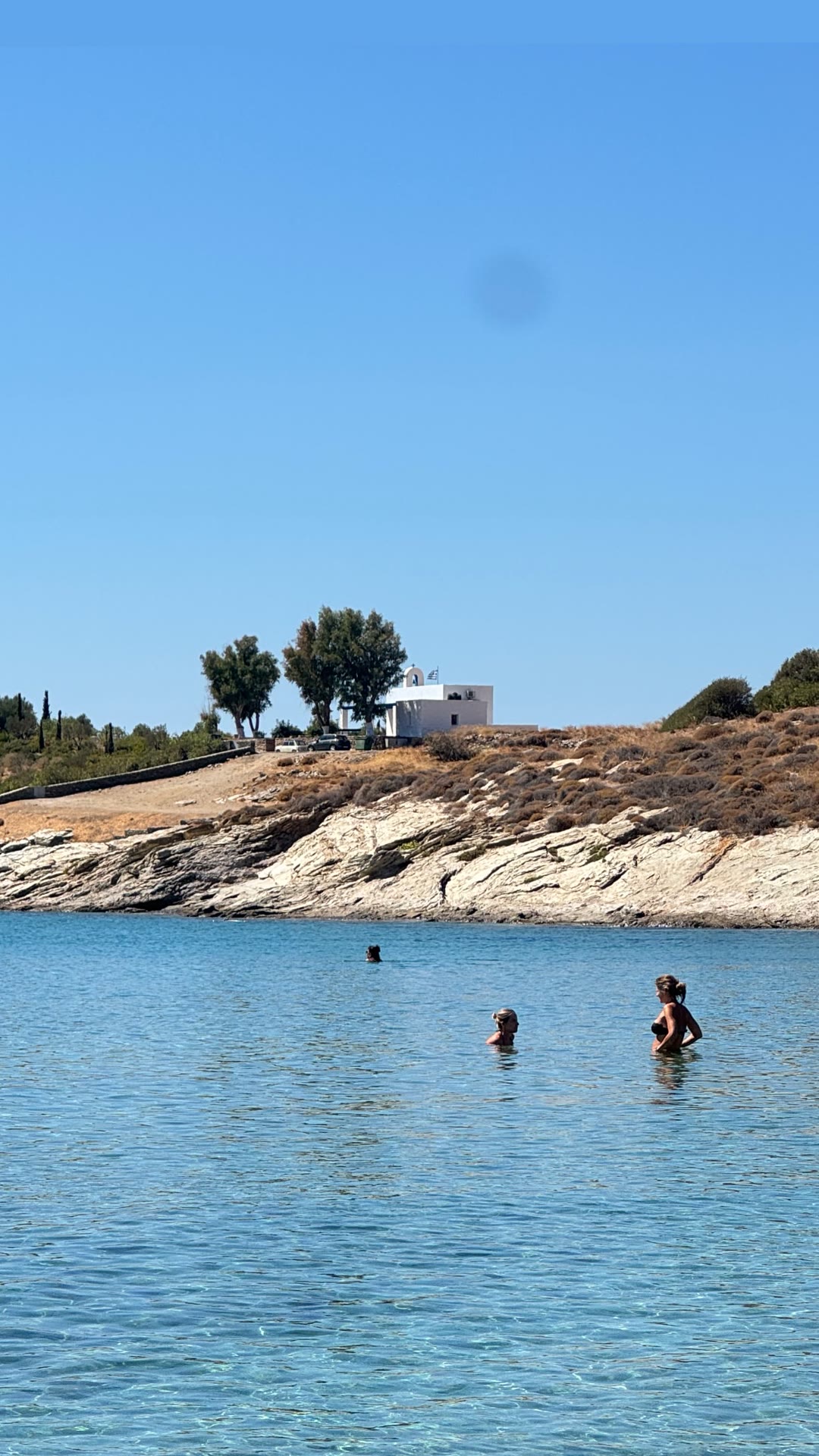 Swimming at Koundouros, Kea