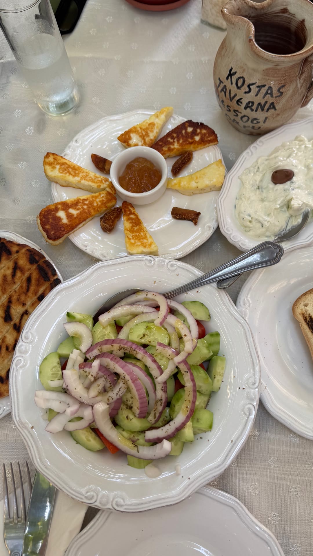 Greek meze at Kostas Taverna, Messonghi