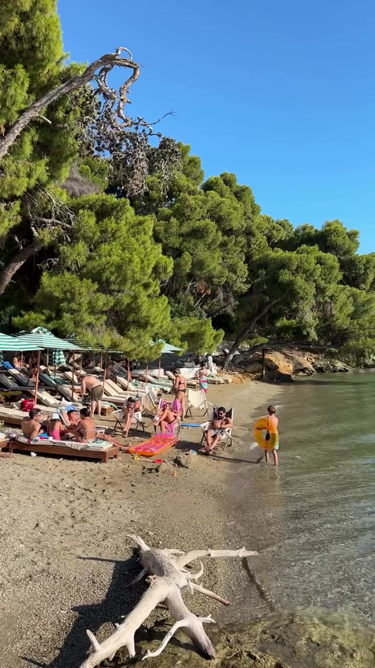 Sirene Blue Resort beach in Poros