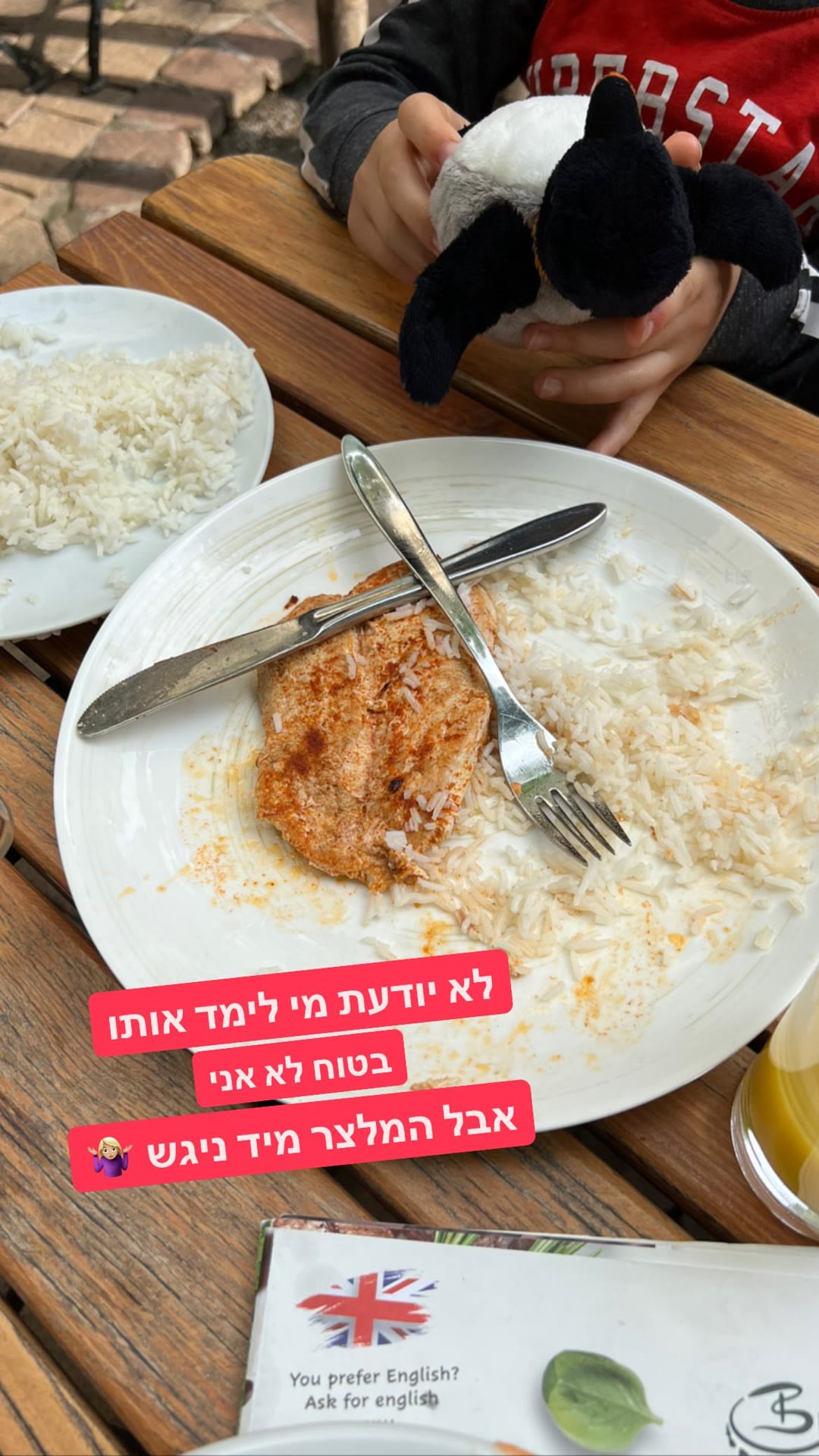 ארוחה במסעדה בוינה עם הילדים