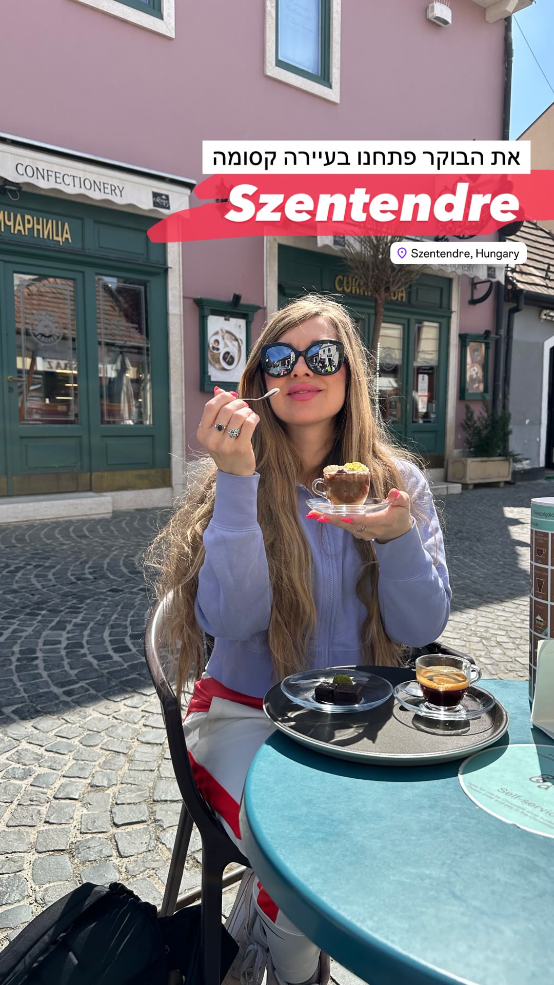 Boker in Szentendre — cake at a cukrászda