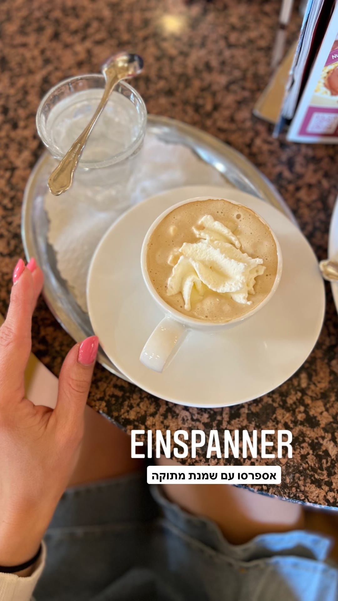 Einspanner coffee in Vienna