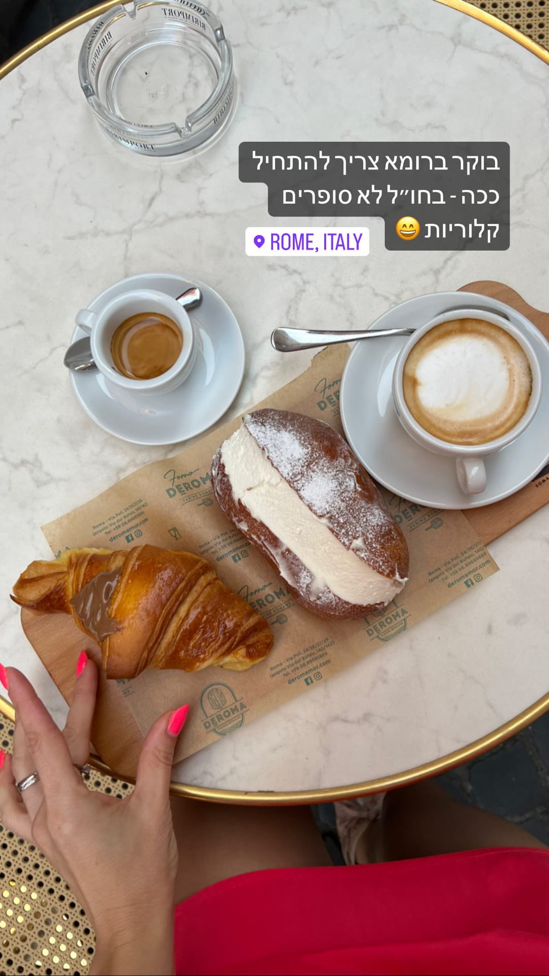 Breakfast at Forno DeRoma, Rome